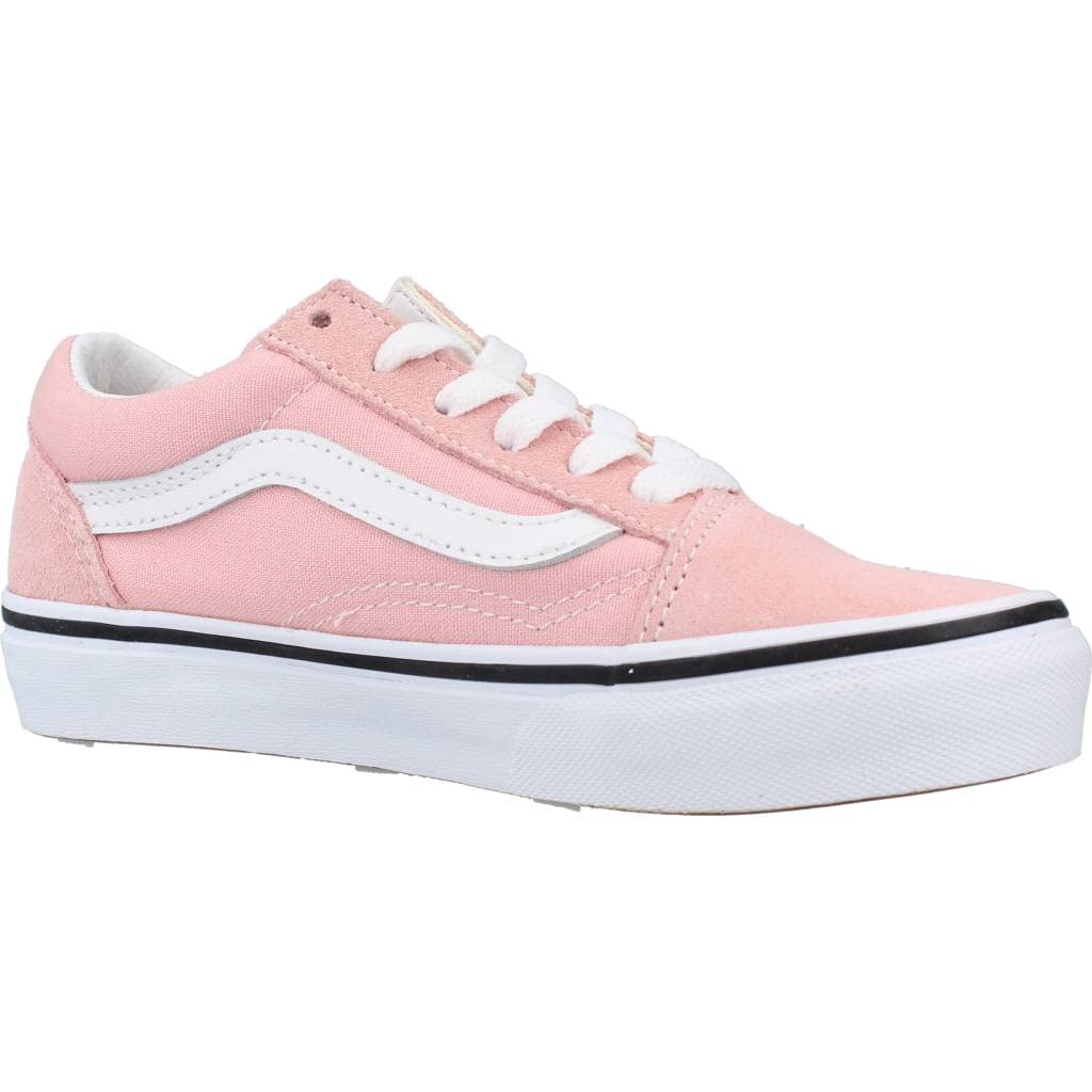 Vans Girl's Old Skool (Little Kid) Powder Pink/True White 12.5 Little Kid M