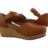 Birkenstock New Papillio Women's Mary Wedge Ginger Brown Leather 41 N