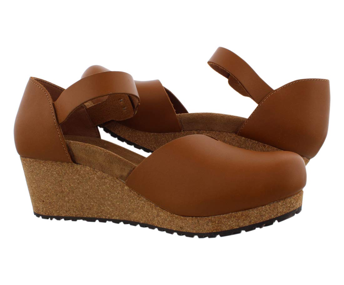 Birkenstock New Papillio Women's Mary Wedge Ginger Brown Leather 41 N
