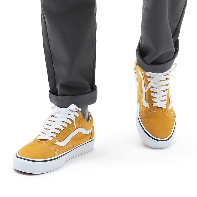 Vans Men's Old Skool Sneaker, (Color Theory) Golden Yellow, Size 7