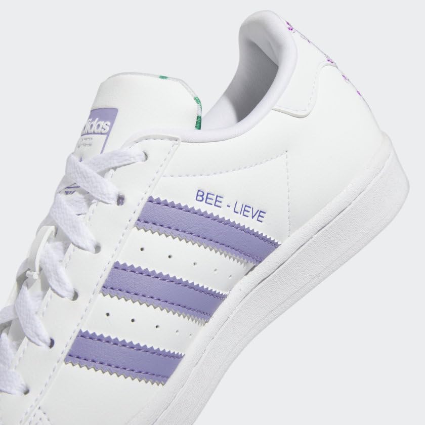 adidas Superstar Shoes Kids', White, Size 5