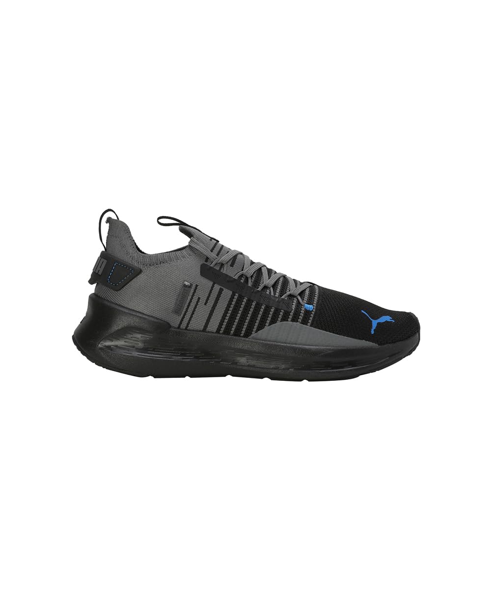 Puma Unisex's Softride Symmetry Fuzion Road Running Shoe, Puma Black Cool Dark Gray Puma Team Royal, 8 us