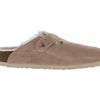 Birkenstock Boston VL/Shearling Narrow Unisex Shoes Size 7, Color: Light Rose