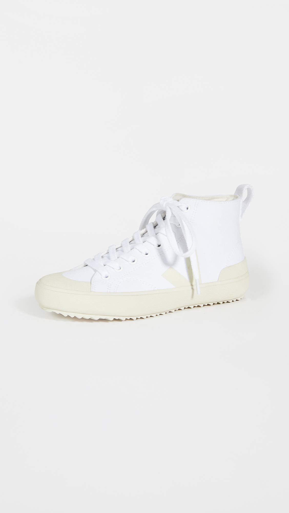 Veja Women's Nova High Top Vegan Sneakers, White/Pierre, 5 Medium US
