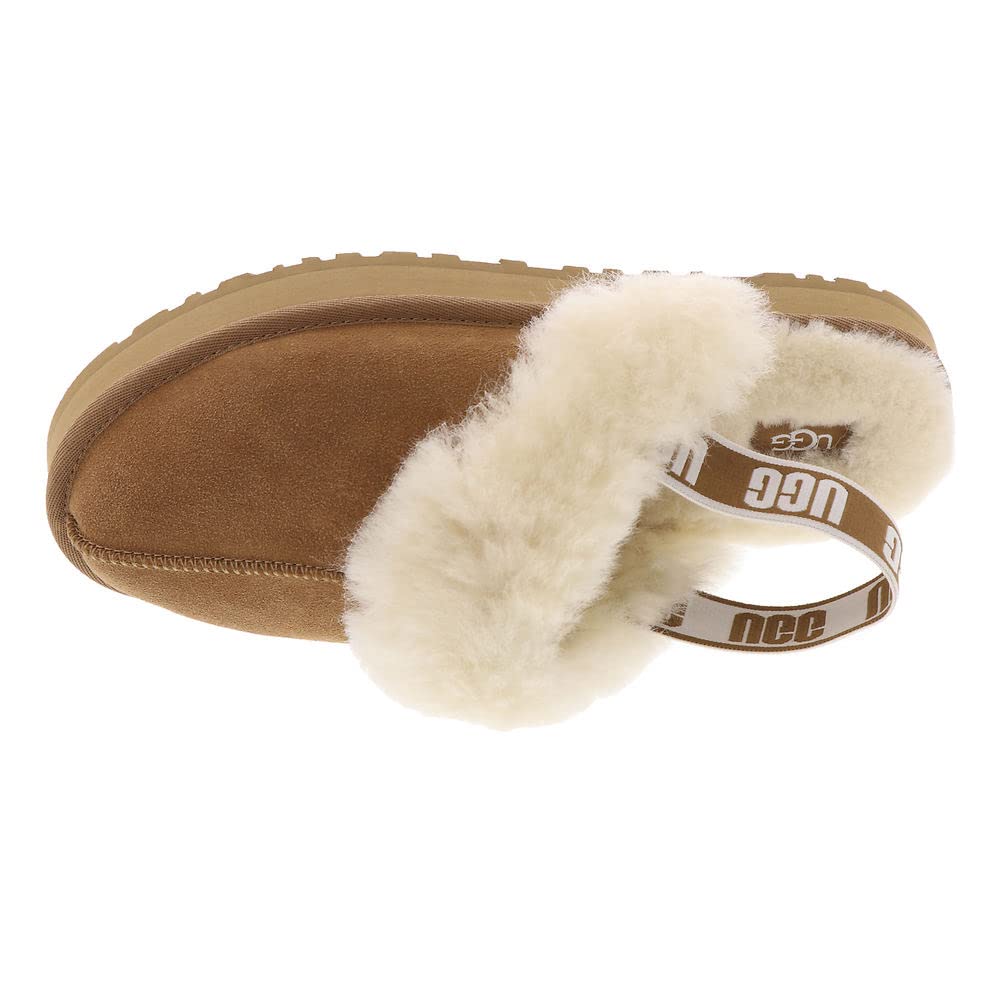 UGG Unisex-Child Funkette Slipper, Chestnut, 7