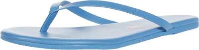 TKEES Solids - Slippers for Women - Slip On Style - Thong Style - Leather Footbed - Flexible Rubber Outsole No. 41 6 B - Medium