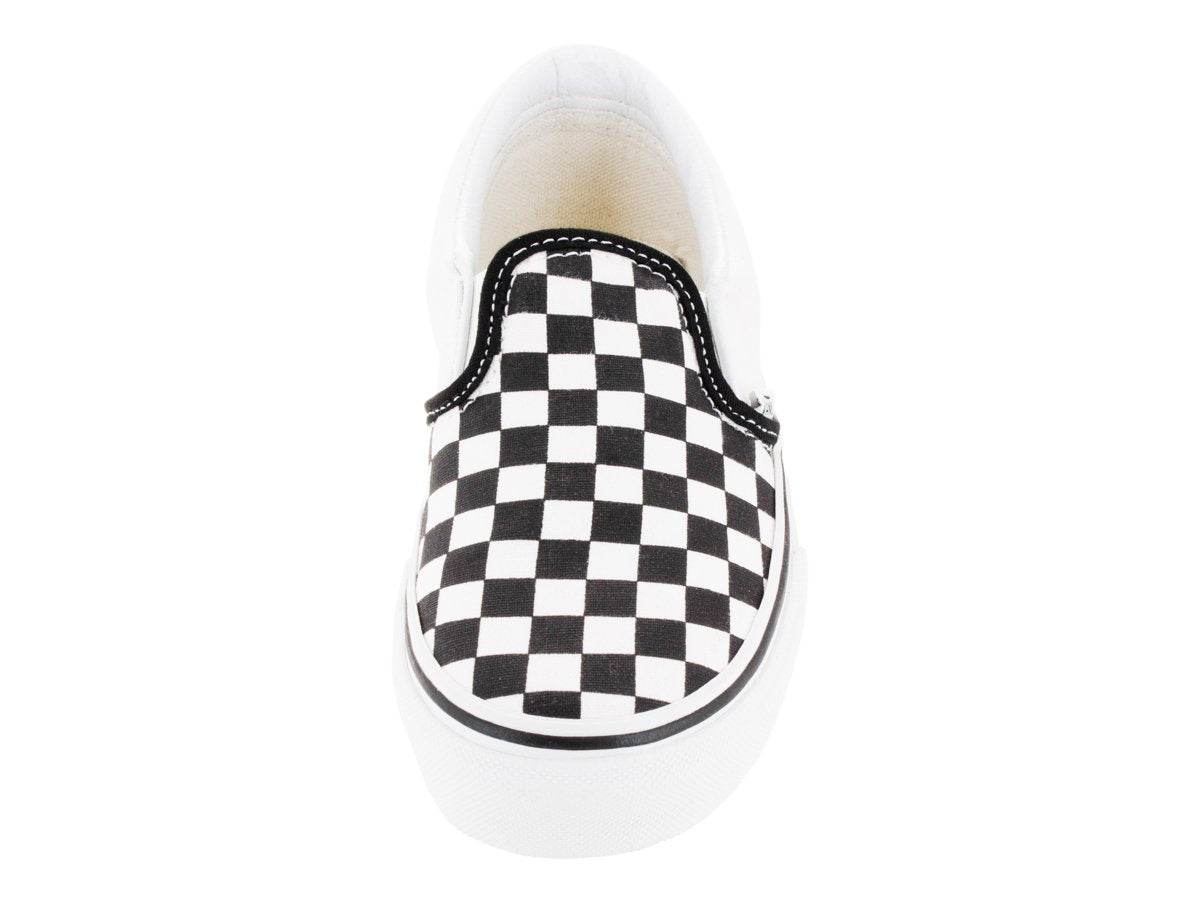 Vans Boys' Classic Slip-On (Tod/Yth) - (Checkerboard) Black/True White - 2 Youth