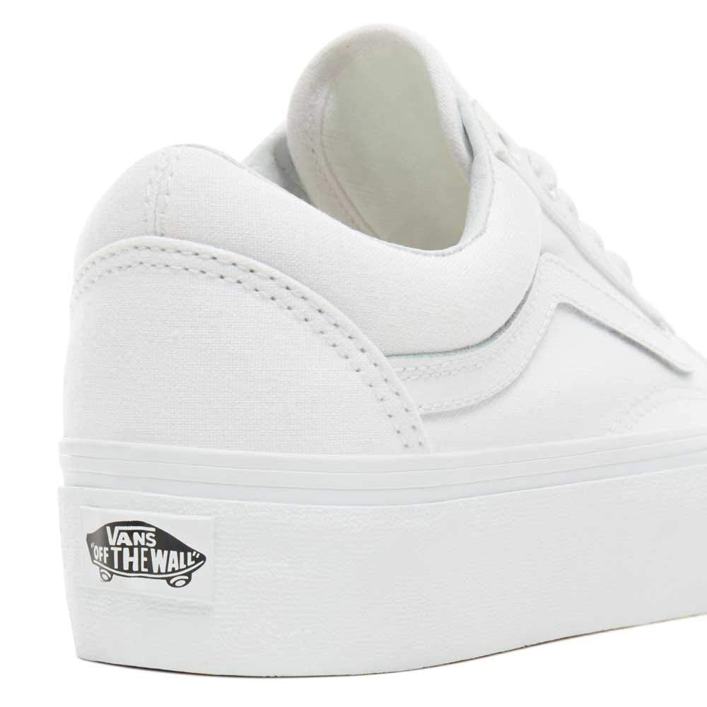 Vans Old Skool Platform True White Men's 10, Women's 11.5