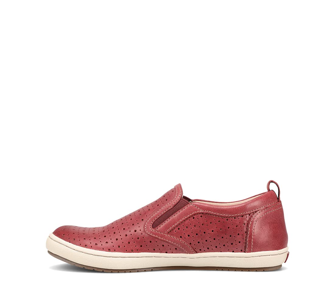 Taos Footwear Women's Court Warm Red Sneaker 8 M US