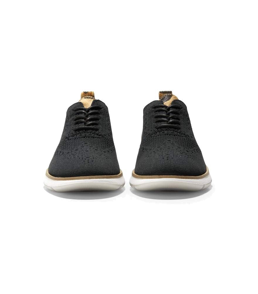 Cole Haan 4. Zerogrand Stitchlite Oxford - Shoes for Women - Round Toe - Anatomical Footbed - Pull Loop Ashes of Roses Flash Knit 8 B - Medium
