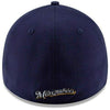 New Era Milwaukee Brewers MLB 3930 39THIRTY Flexfit Cap Hat (Small/Medium) Navy