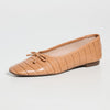 SCHUTZ Women's Arissa Flats, Honey Peach, Tan, 8 Medium US