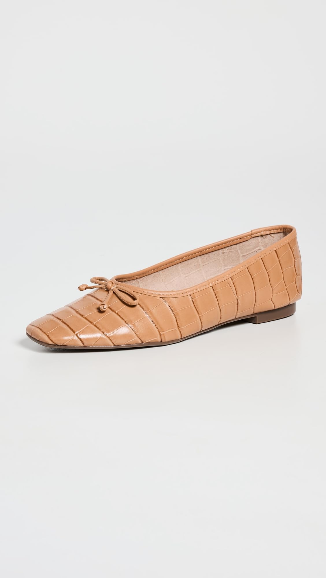 SCHUTZ Women's Arissa Flats, Honey Peach, Tan, 8 Medium US