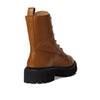 Madewell The Rayna Lace-Up Boot in Leather - Lace up Closure, Round Toe Silhouette, Fashionable and Comfy Women's Boots English Saddle 9 M