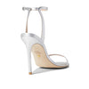 Stuart Weitzman Barelynude 100 Sandal Silver 9 B