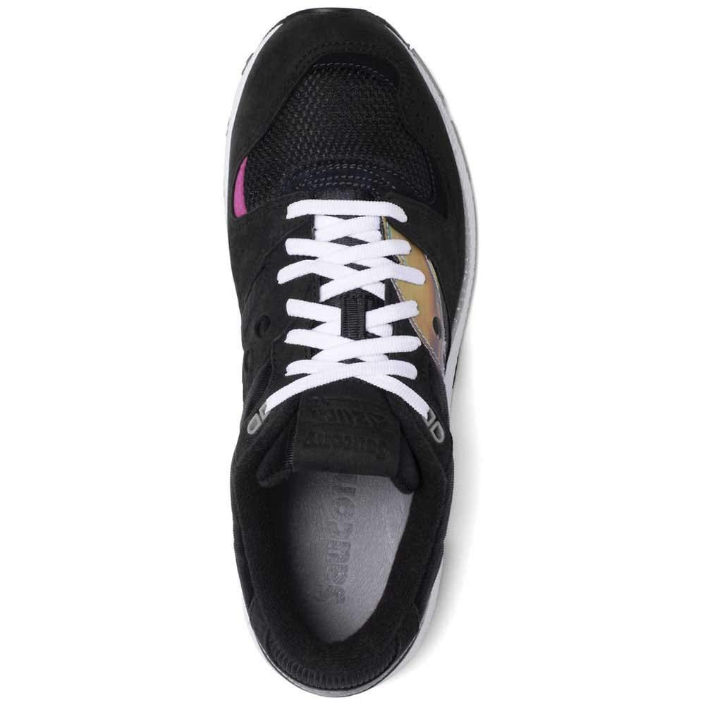 Saucony Unisex Adults’ Running Track and Field Shoe, Black Grey Pink, Womens 12
