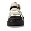 Dr. Martens Blaire Sandals For Women - Leather Ankle Strap With Adjustable Metal Buckle, Comfortable and Relaxing Sandals Parchment Beige UK 5 (US Women's 7) M