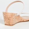 Stuart Weitzman Womens Aleena 50 Wedge White 6.5 M