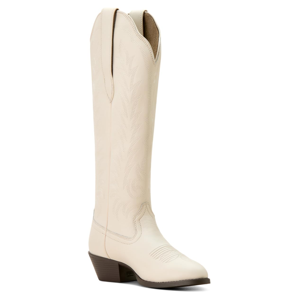 ARIAT Women's Heritage R Toe Tall Stretchfit Western Boot, Bright Cream, 9.5