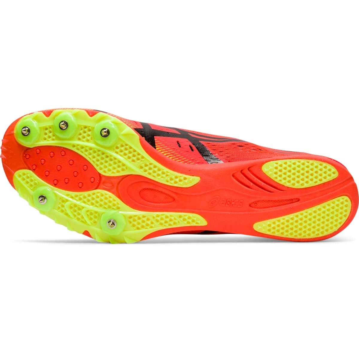 ASICS Unisex Gun Lap 2 Track & Field Shoes, 9.5, SUNRISE RED/BLACK