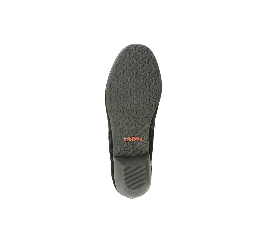 Taos Cobbler Black Printed Suede 6