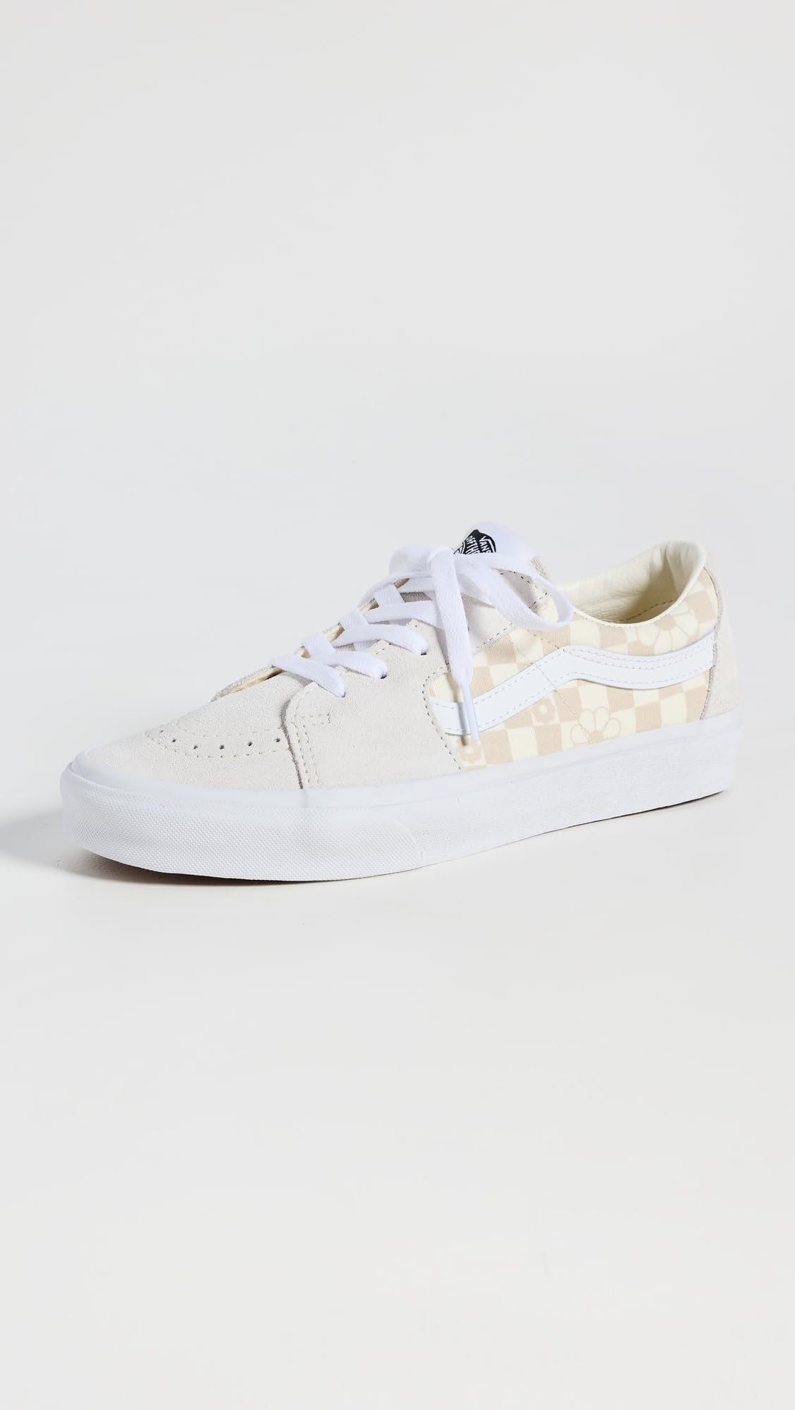 Vans Women's FU SK8-Low Sneakers, Marshmallow, Off White, Print, 11 Medium US