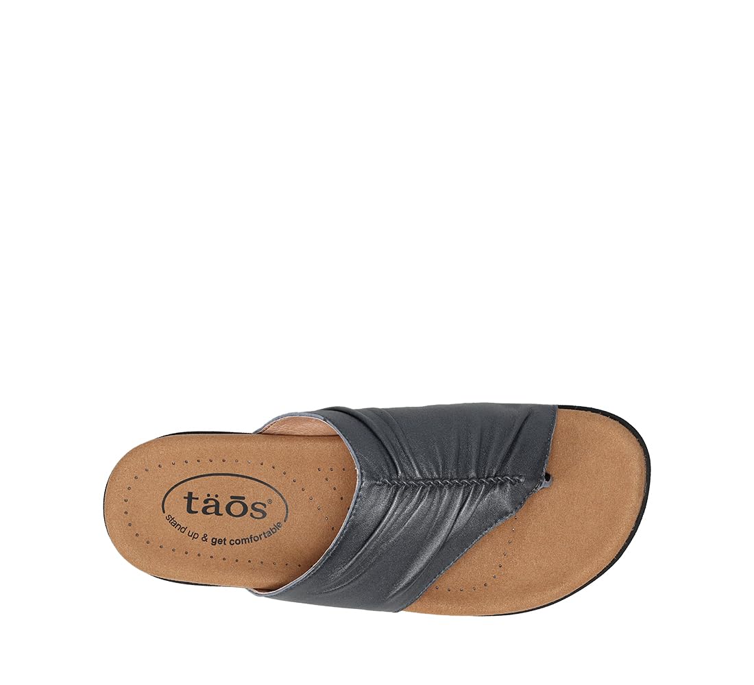 Taos Footwear Women's Gift 2 Navy Pearl Sandal 6 (M) US