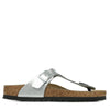Birkenstock Women's Unisex Adult Flip Flops, Silver, 38 EU Étroit