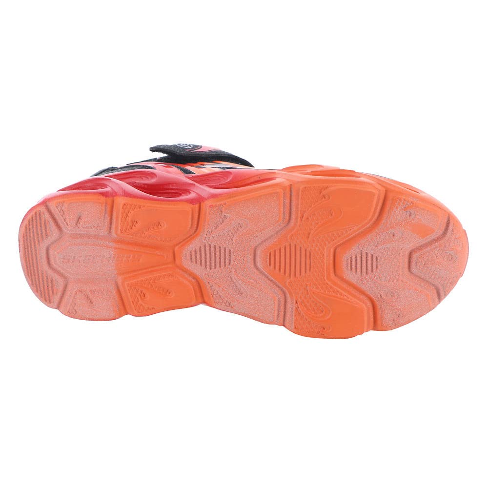Skechers Kids Boys Thermo-Flash - Heat-Flux Sneaker, Black/Red, 13.5 Little Kid