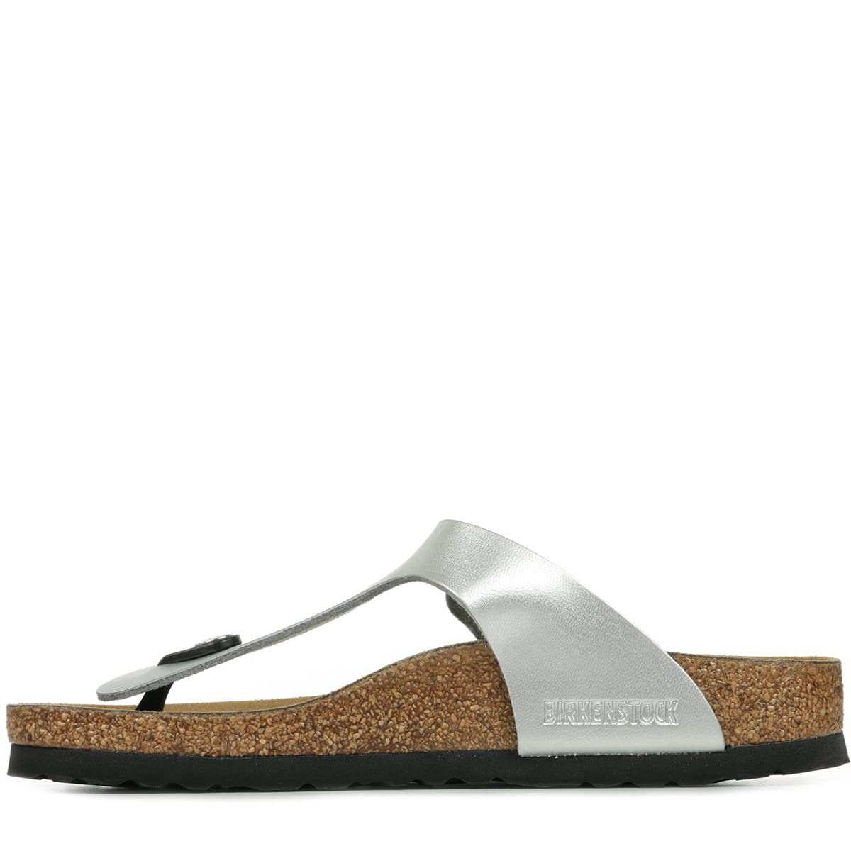 Birkenstock Women's Unisex Adult Flip Flops, Silver, 38 EU Étroit