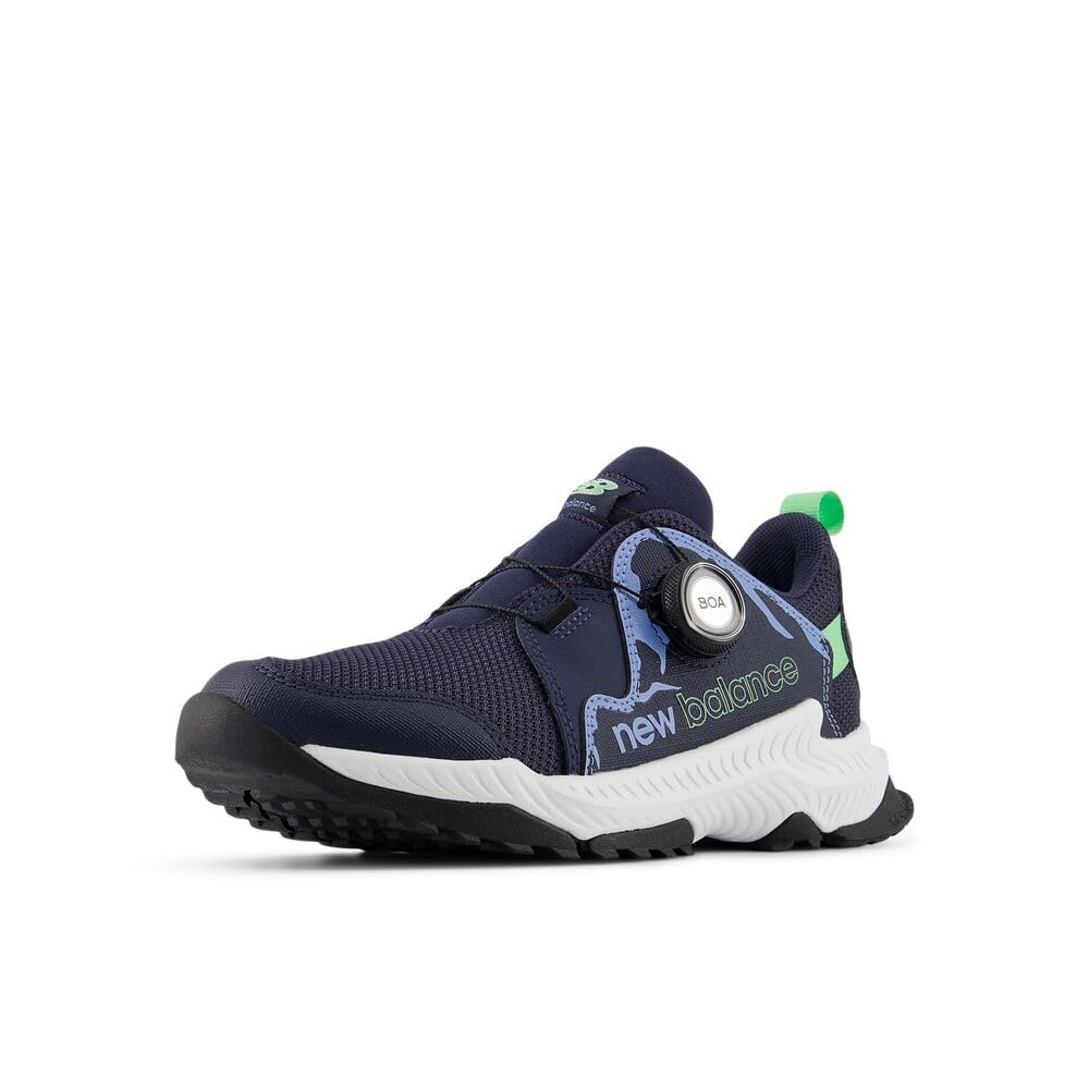New Balance Kid's DynaSoft Trail Magic V1 BOA Running Shoe, Midnight/Electric Sky/Sweetgrass, 3.5 W Big Kid