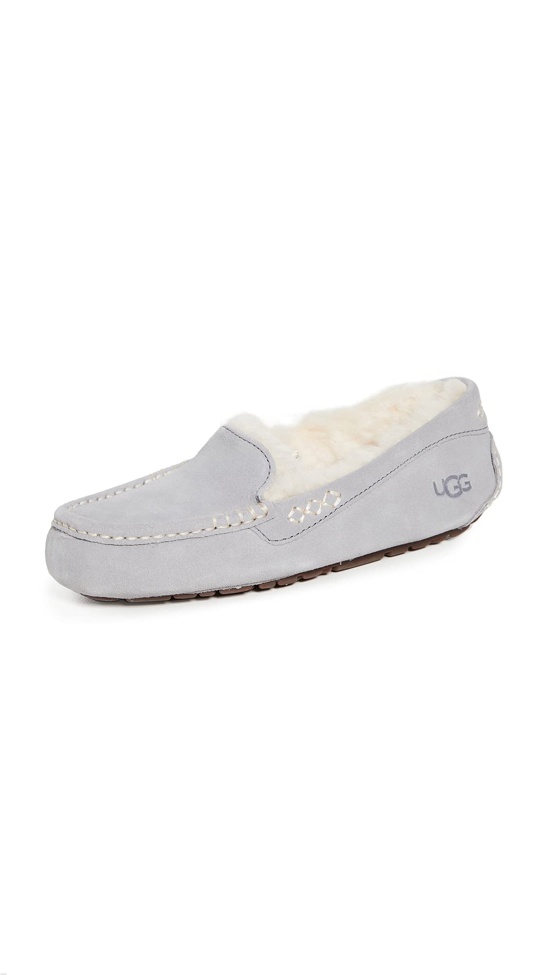 UGG Women's Ansley Slipper, Light Grey, 7