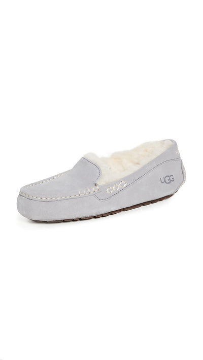 UGG Women's Ansley Slipper, Light Grey, 7