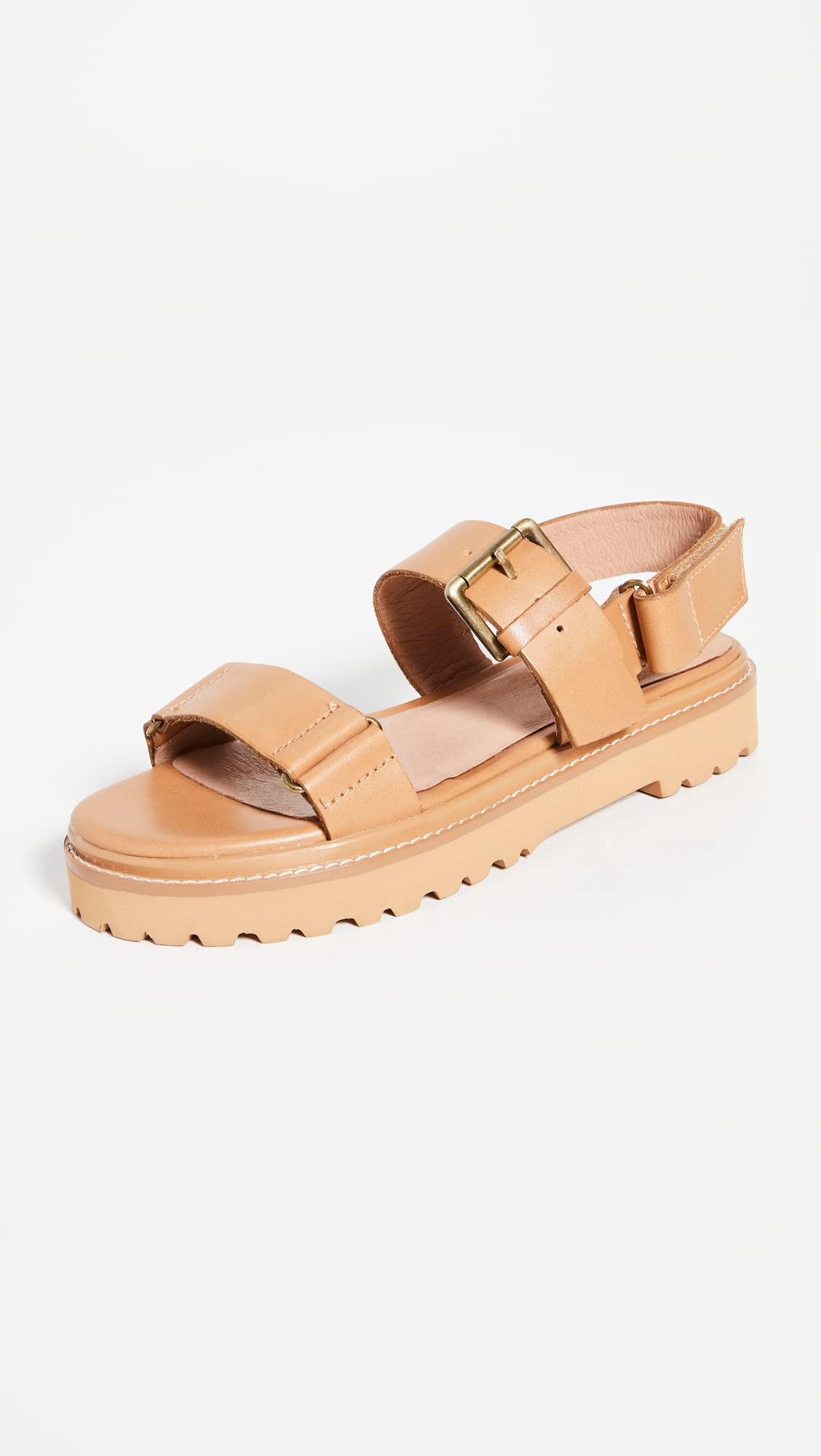 Madewell Women's The Cady Lugsole Sandals, Desert Camel, Tan, 7 Medium US