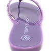 Tory Burch Women's Studded Jelly Thongs Sandals Flats (Lilac, us_footwear_size_system, adult, women, numeric, medium, numeric_7)