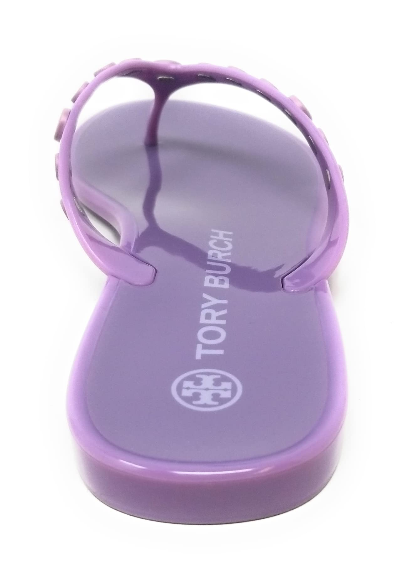 Tory Burch Women's Studded Jelly Thongs Sandals Flats (Lilac, us_footwear_size_system, adult, women, numeric, medium, numeric_7)