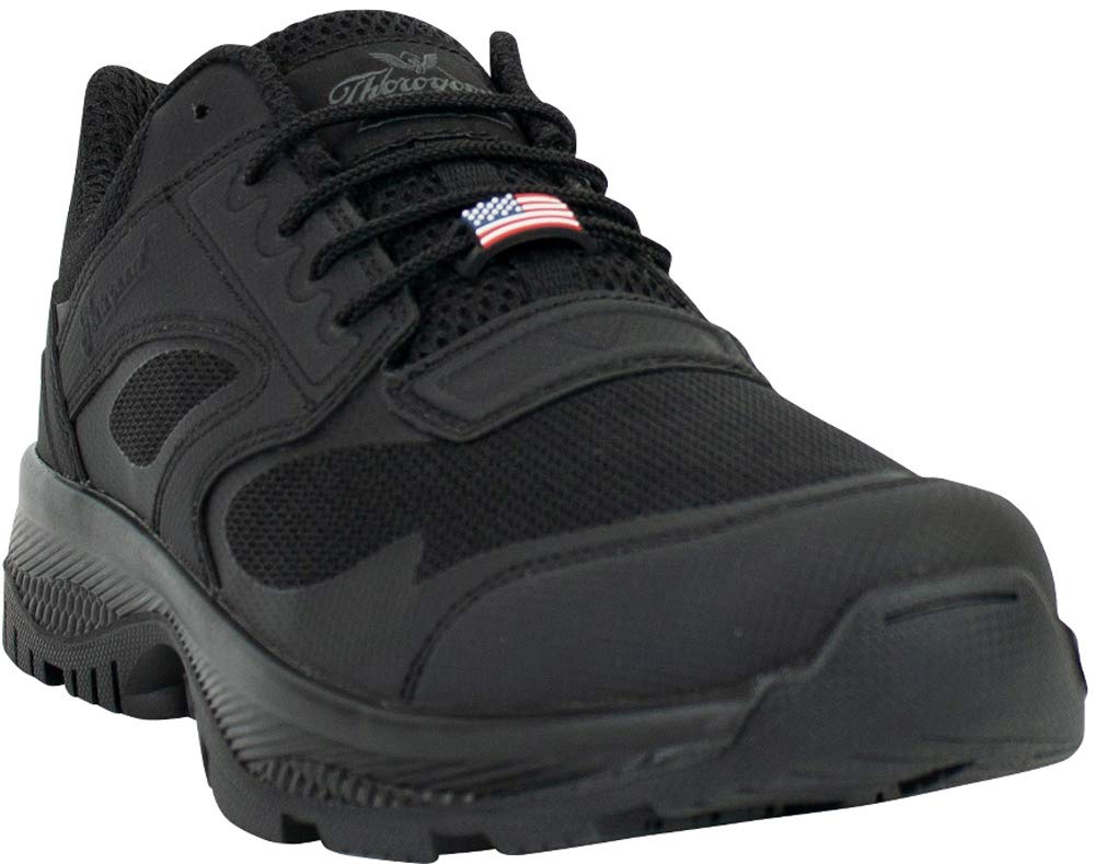 Thorogood Men's 813-6060 Oxford Lightweight Tactical Series Non-Safety Toe Shoe, Black - 9.5 W US