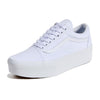 Vans UA Old Skool Stackform Sneakers, True White, 8 US Women/6.5 US Men