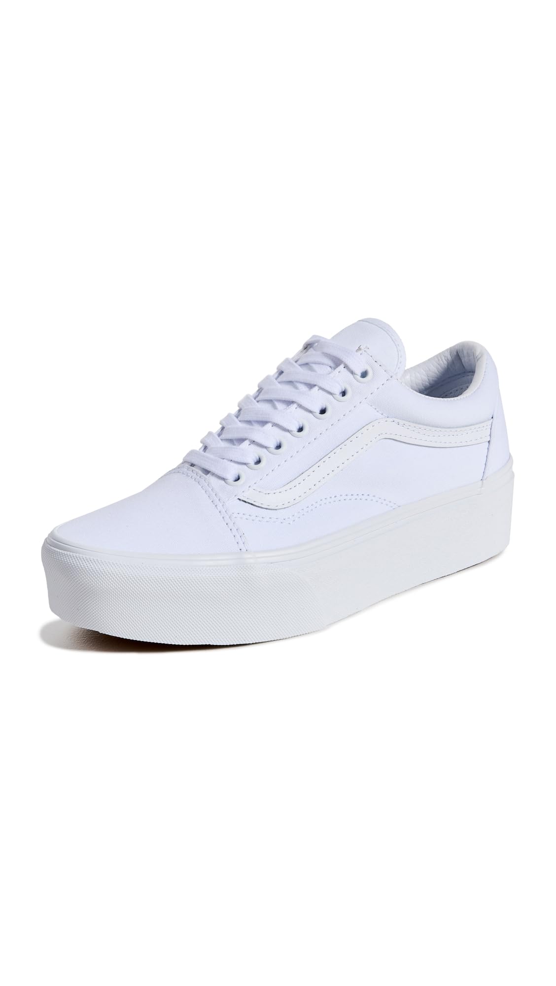 Vans UA Old Skool Stackform Sneakers, True White, 7.5 US Women/6 US Men
