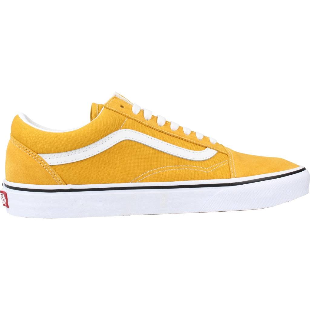 Vans Men's Old Skool Sneaker, (Color Theory) Golden Yellow, Size 4