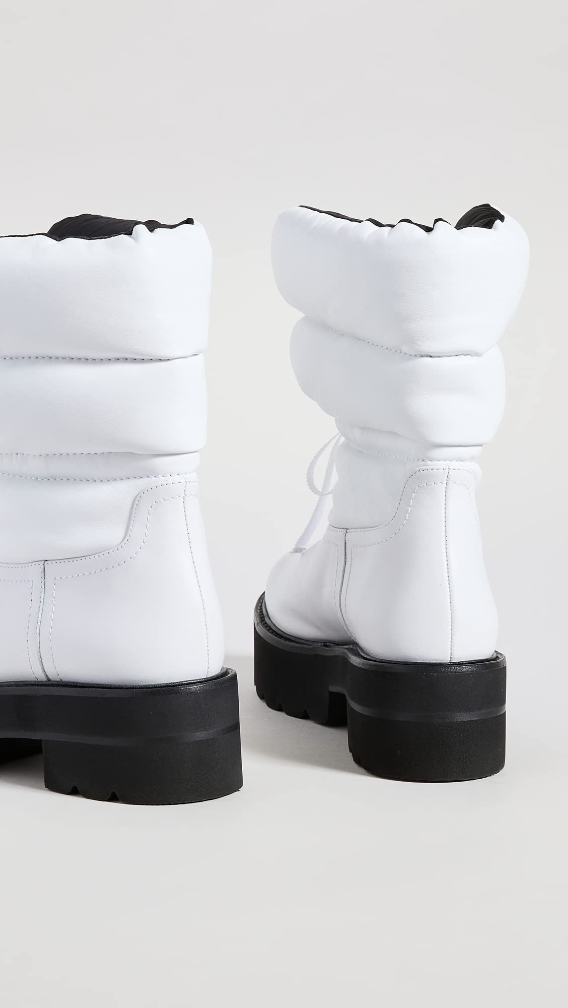 Stuart Weitzman Tyler Ultralift Bootie White/Black 7 B