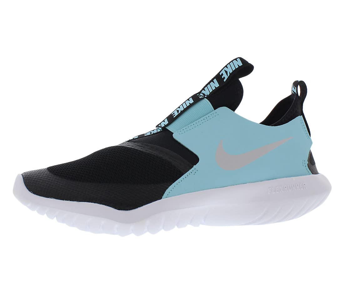 Nike Flex Runner (gs) Big Kids (Black/Pure Platinum, 5.5)