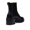 Madewell The Gwenda Platform Ankle Boots for Women in Leather - Man-Made Sole - Stacked Heel Design True Black 8 M