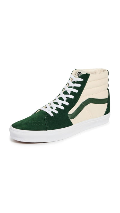Vans Men's U SK8-HI Sneakers, Mountain View, Green, 11.5 Medium US