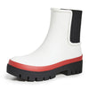 Tory Burch Women's Foul Weather Boots, New Ivory/Perfect Black, 6 Medium US