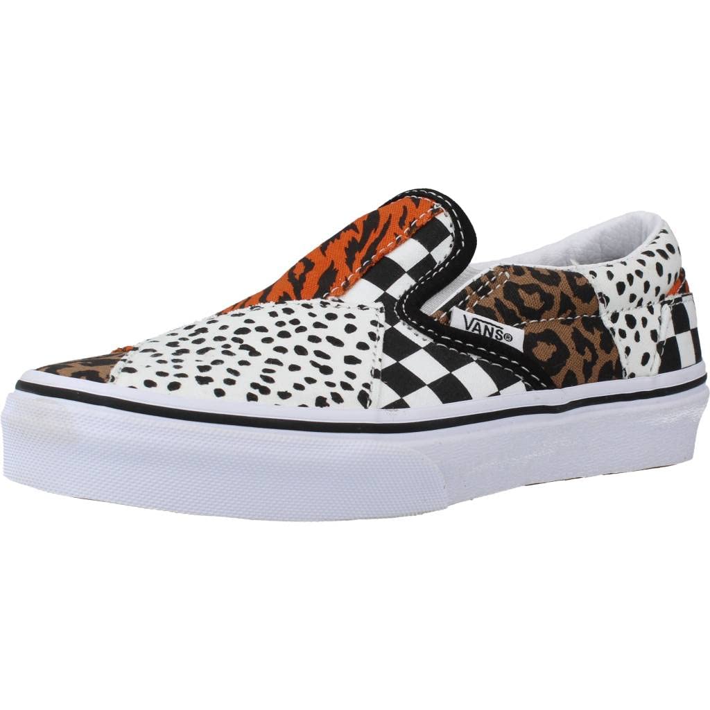 Vans Girls Classic Canvas Slip-On Sneakers B/W 1.5 Medium (B,M) Little Kid