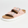 Birkenstock Women's Arizona Platform Flex Sandals, Soft Pink, 10 Medium US