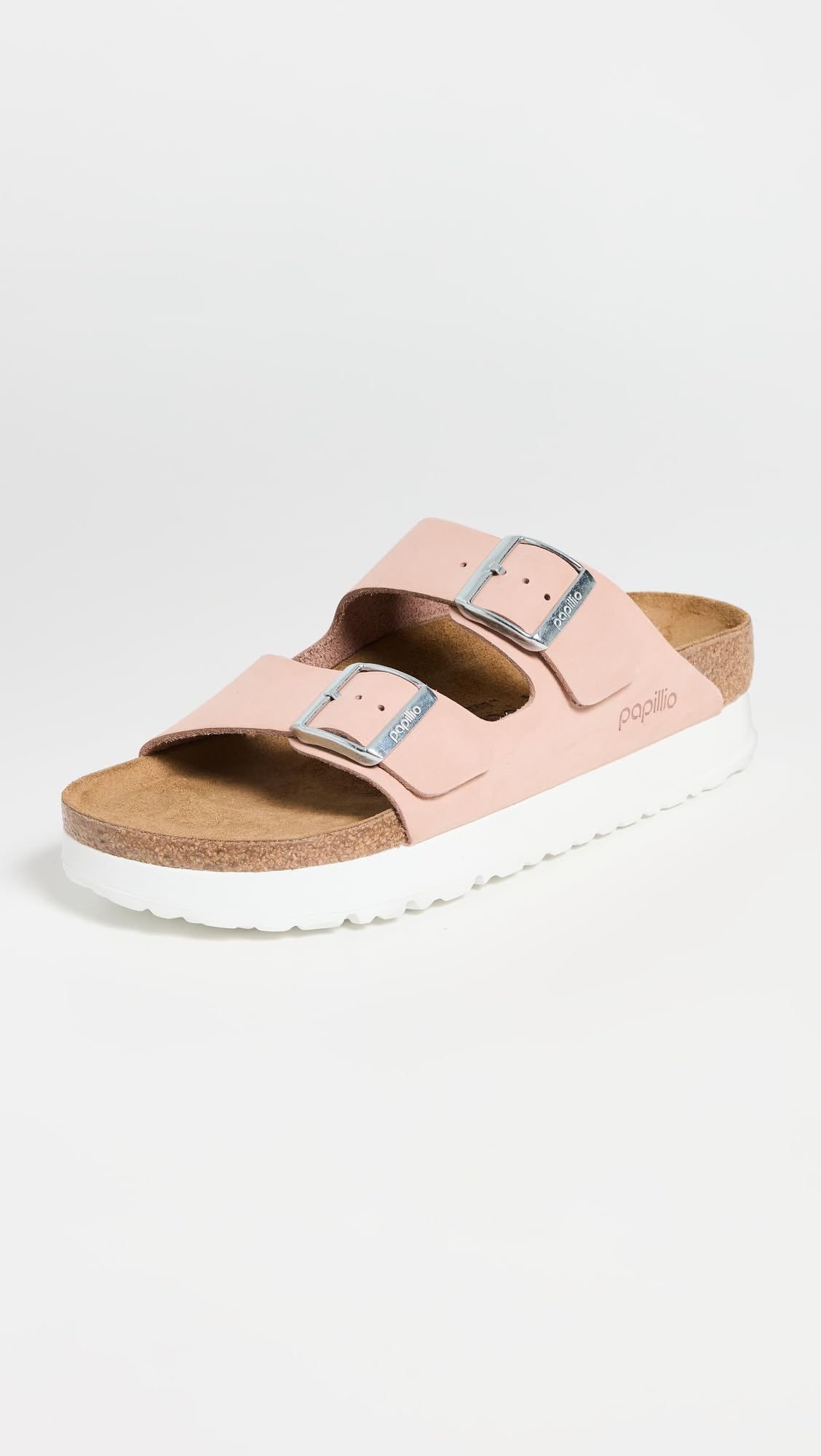 Birkenstock Women's Arizona Platform Flex Sandals, Soft Pink, 10 Medium US