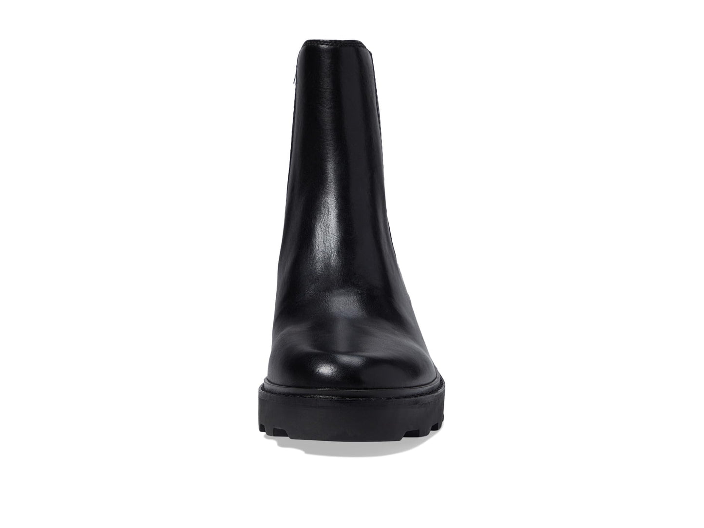 Madewell The Gwenda Platform Ankle Boots for Women in Leather - Man-Made Sole - Stacked Heel Design True Black 8 M