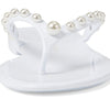 Stuart Weitzman Goldie Jelly Flip-Flop White 11 B